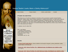 Tablet Screenshot of hlavkovanadace.cz
